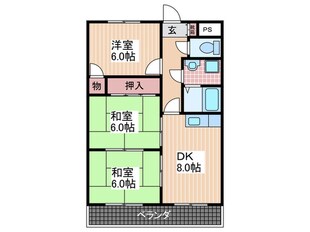 サンシャインコトブキの物件間取画像